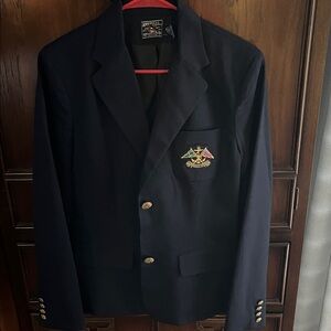 American Living Dark Jacket with Embroidered Label